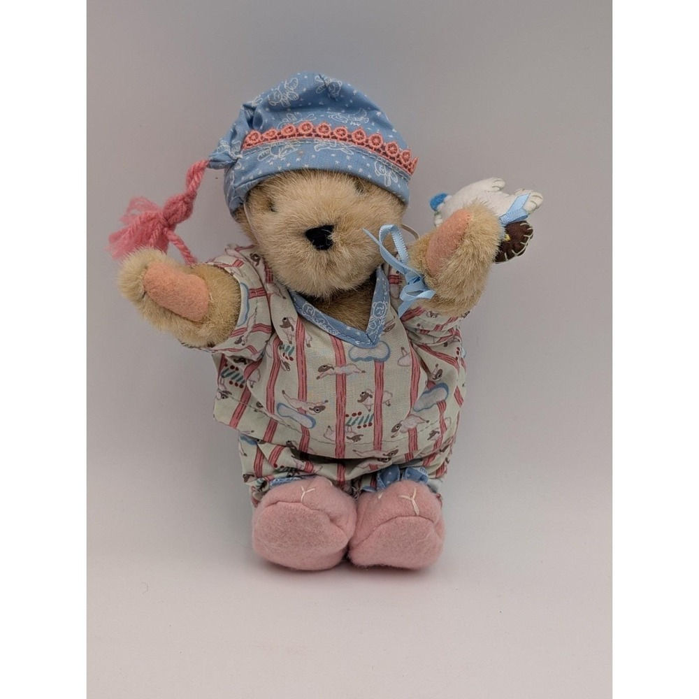 Muffy Vanderbear Plush Pajamas Lamb 8 Inch North American Co 1982 Stuffed Animal